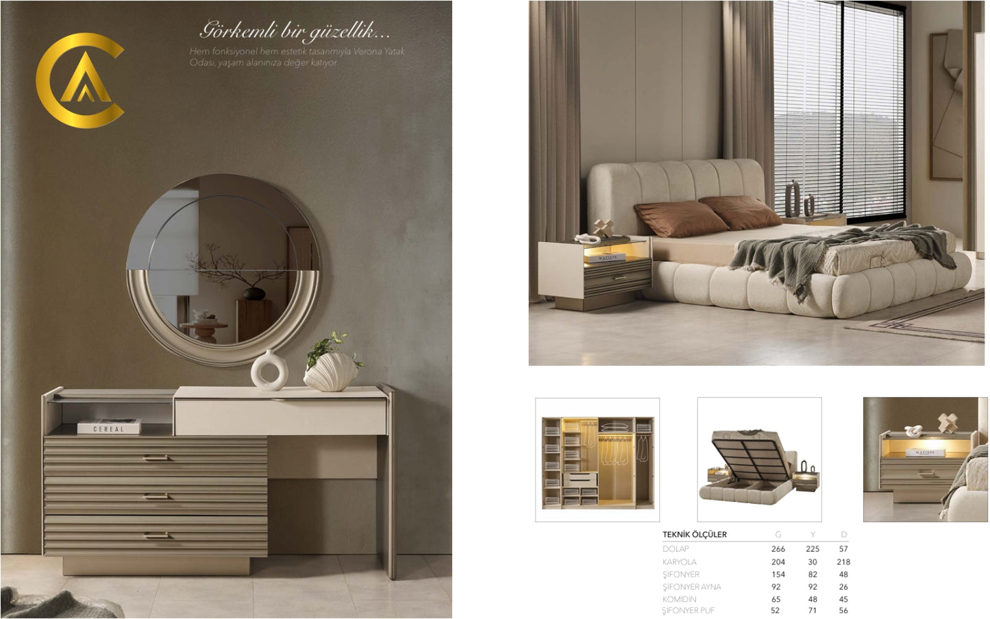 Classey #RVST25 - VERONA Yatak Odası Takımı
