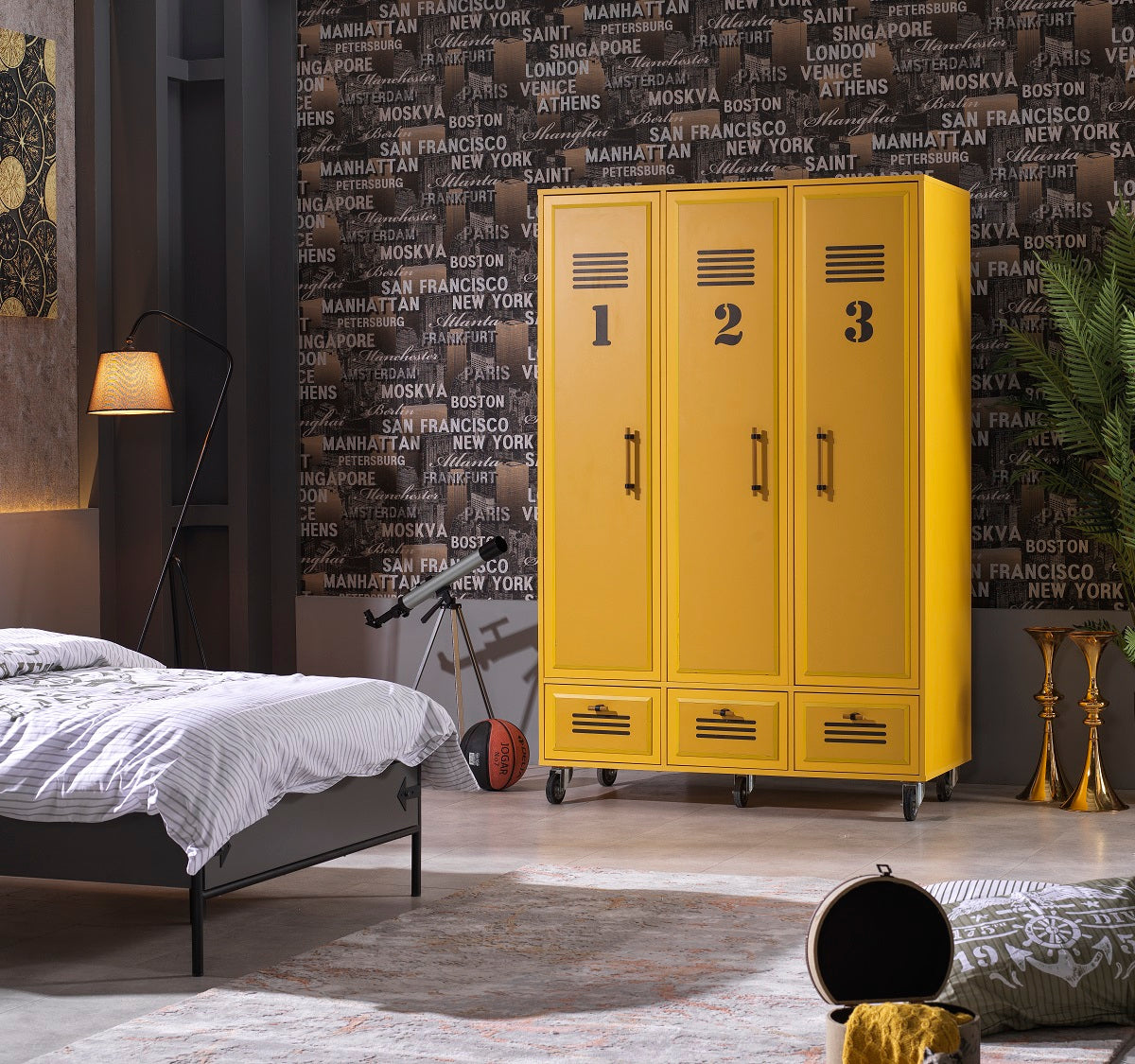 Classey Mobilya #EML19 - Tesla Sarı Genç Odası