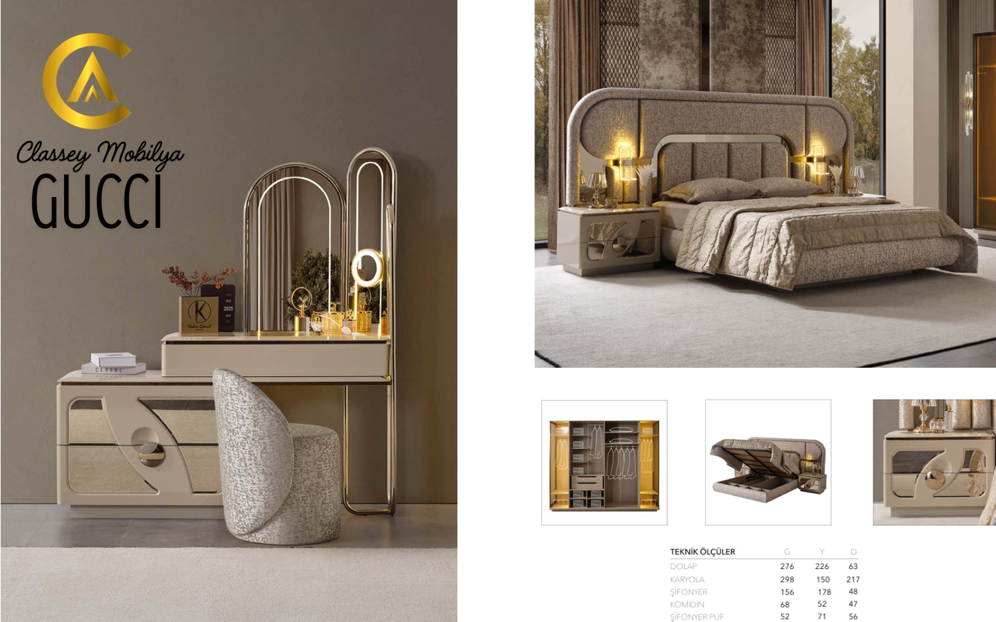 Classey #RVST25 - Gucci Yatak Odası Takımı