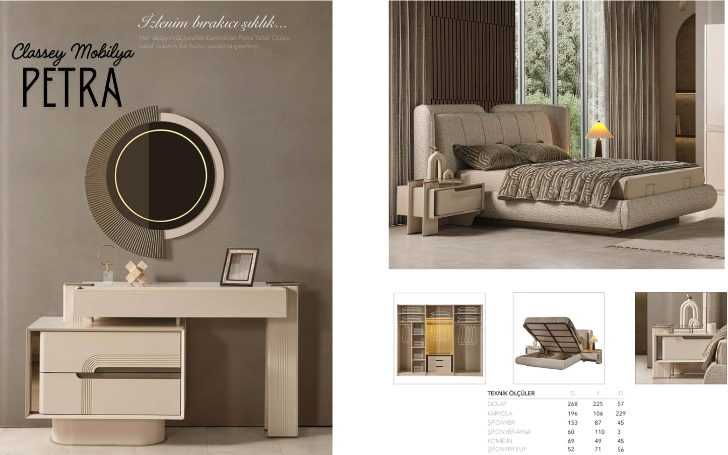 Classey #RVST25 - PETRA Yatak Odası Takımı