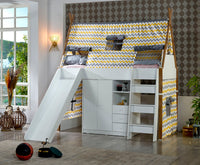 Classey Mobilya #EML09 - Montessori Sarı Gri Genç Odası