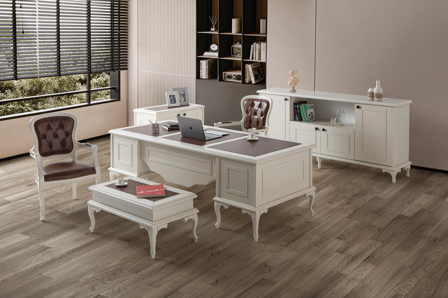 Classey Mobilya #DMN09 - Bego White Büro Takımı