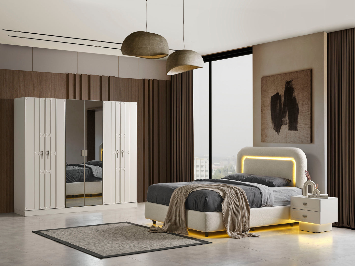 Classey Mobilya #HMST-KZ01 - Aura Yatak Odası