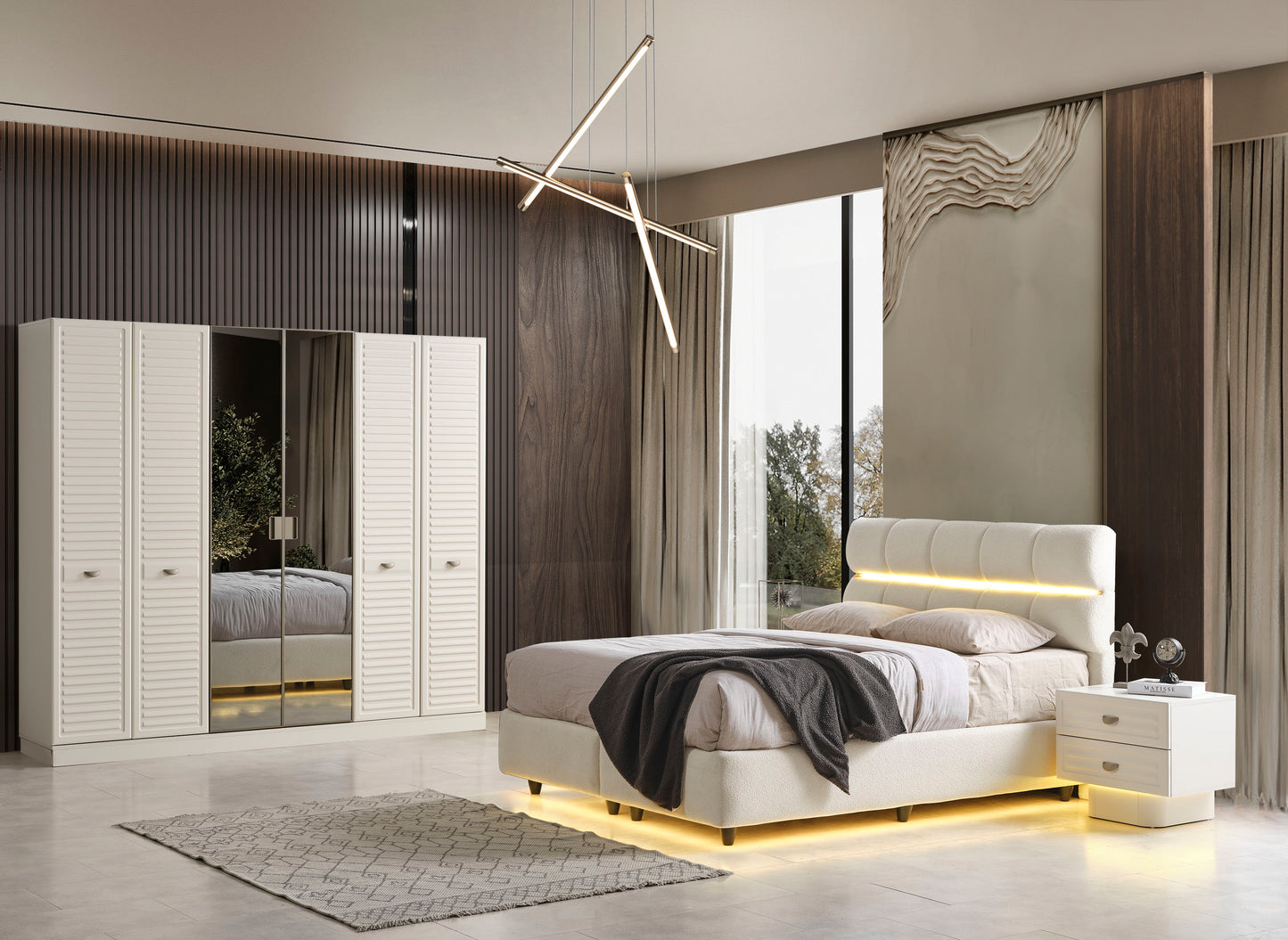 Classey Mobilya #HMST-KZ03 - Boston Yatak Odası