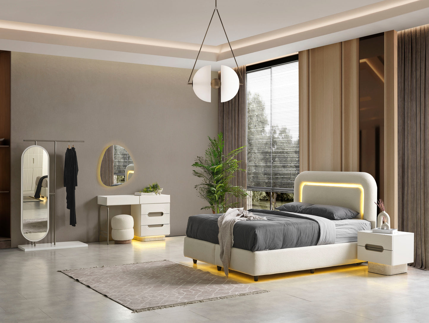 Classey Mobilya #HMST-KZ06 - Elegante Yatak Odası