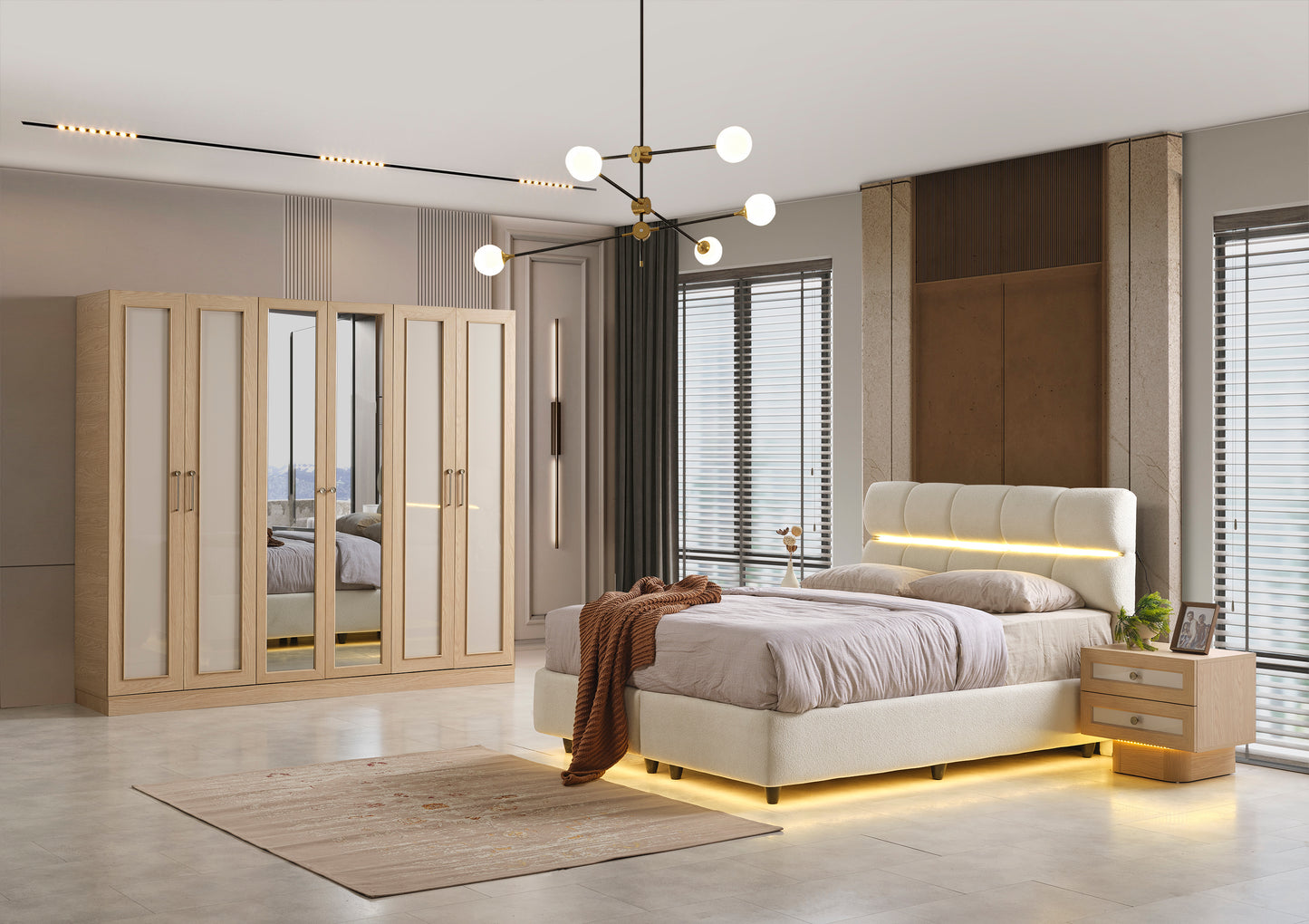 Classey Mobilya #HMST-KZ08 - Helis Yatak Odası