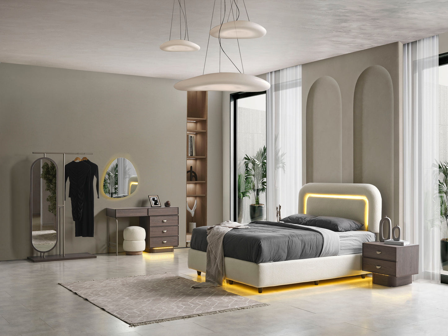 Classey Mobilya #HMST-KZ09 - Hermes Yatak Odası