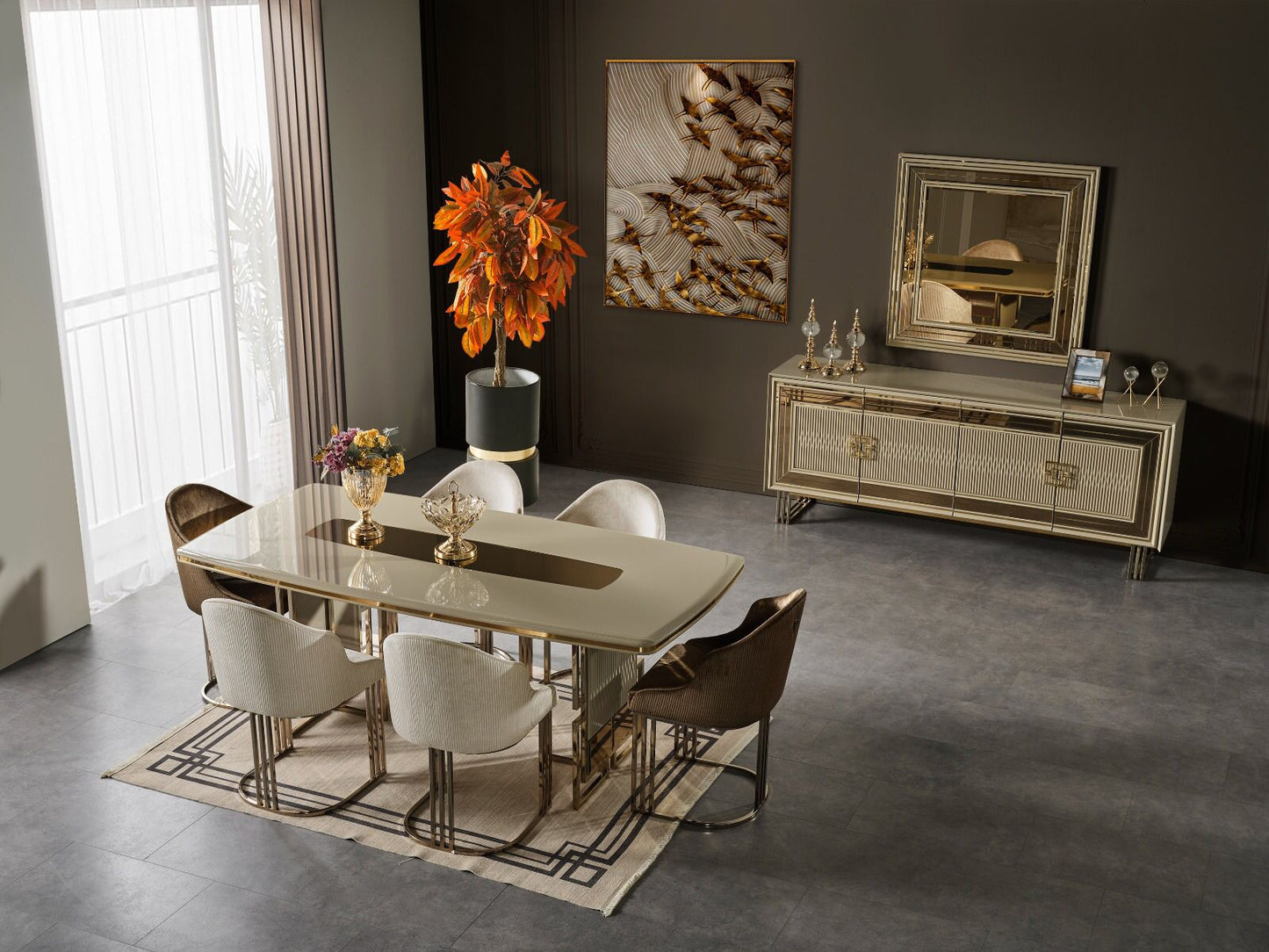 Classey Mobilya #RVST08 - Aspendos Yemek Odası Takımı