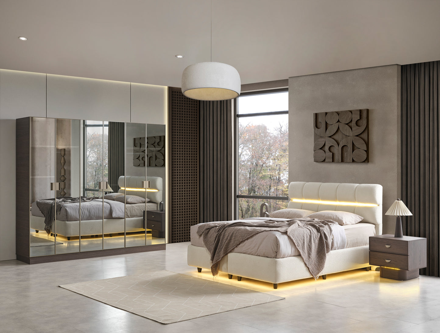 Classey Mobilya #HMST-KZ10 - Lins Yatak Odası