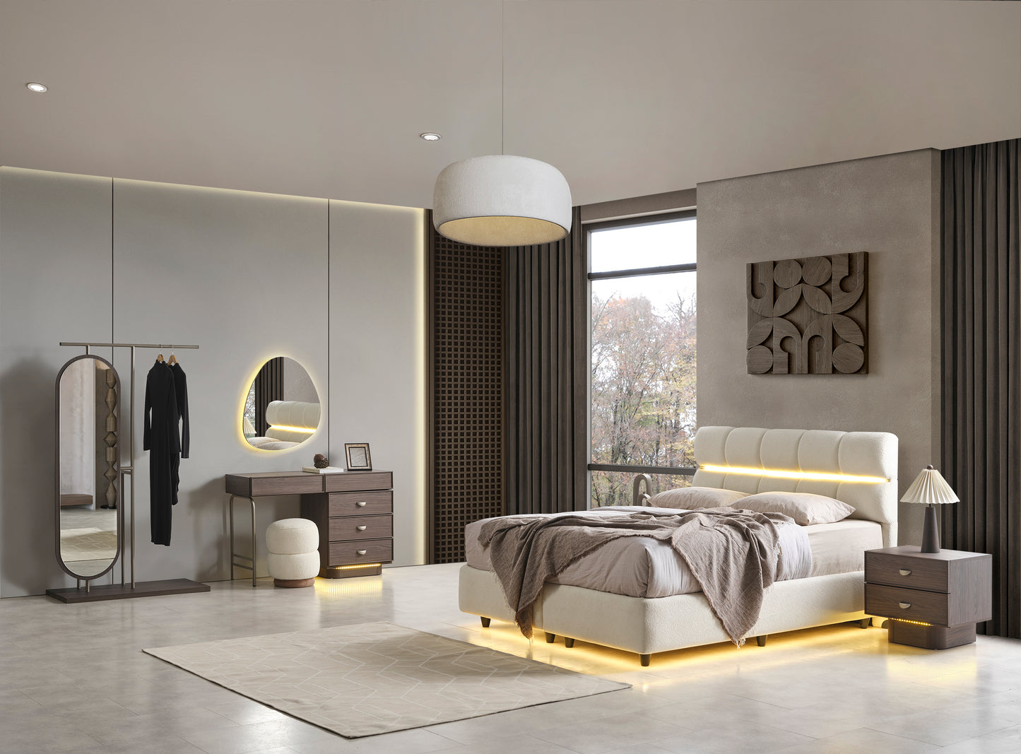 Classey Mobilya #HMST-KZ10 - Lins Yatak Odası