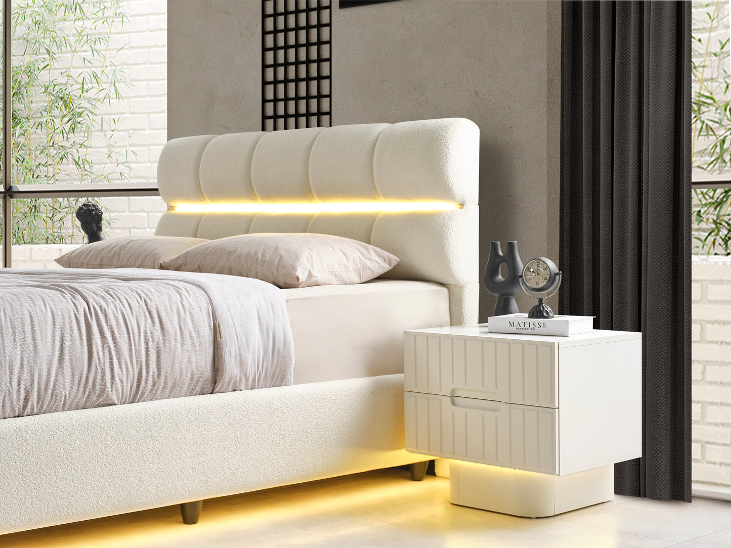 Classey Mobilya #HMST-KZ12 - Loft Yatak Odası