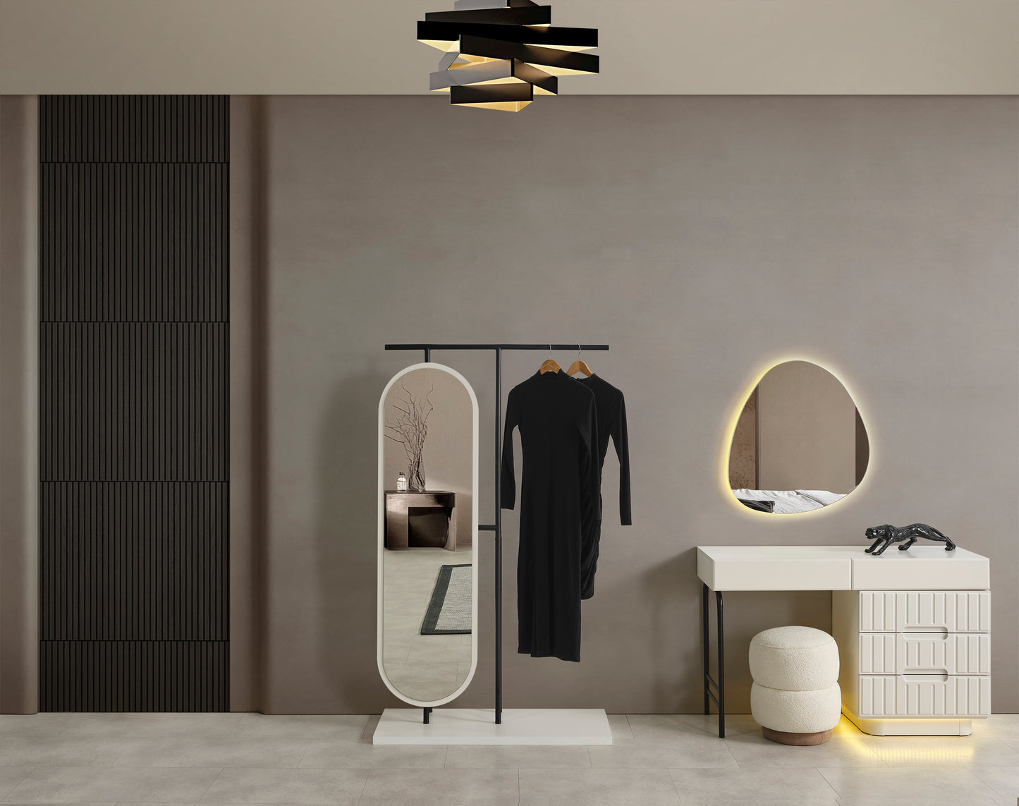 Classey Mobilya #HMST-KZ12 - Loft Yatak Odası