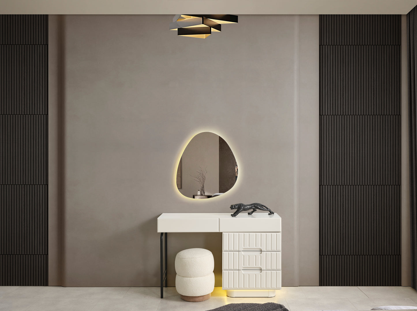 Classey Mobilya #HMST-KZ12 - Loft Yatak Odası