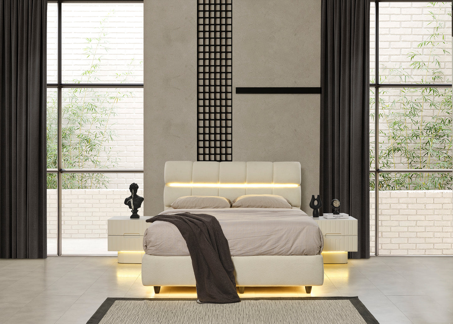 Classey Mobilya #HMST-KZ12 - Loft Yatak Odası