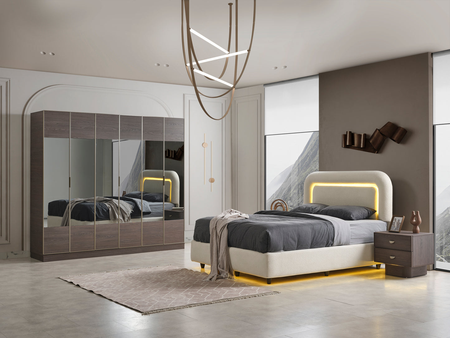 Classey Mobilya #HMST-KZ13 - Loren Yatak Odası