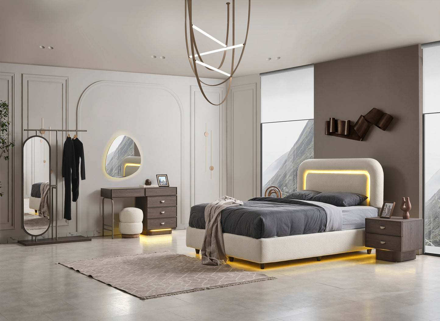 Classey Mobilya #HMST-KZ13 - Loren Yatak Odası