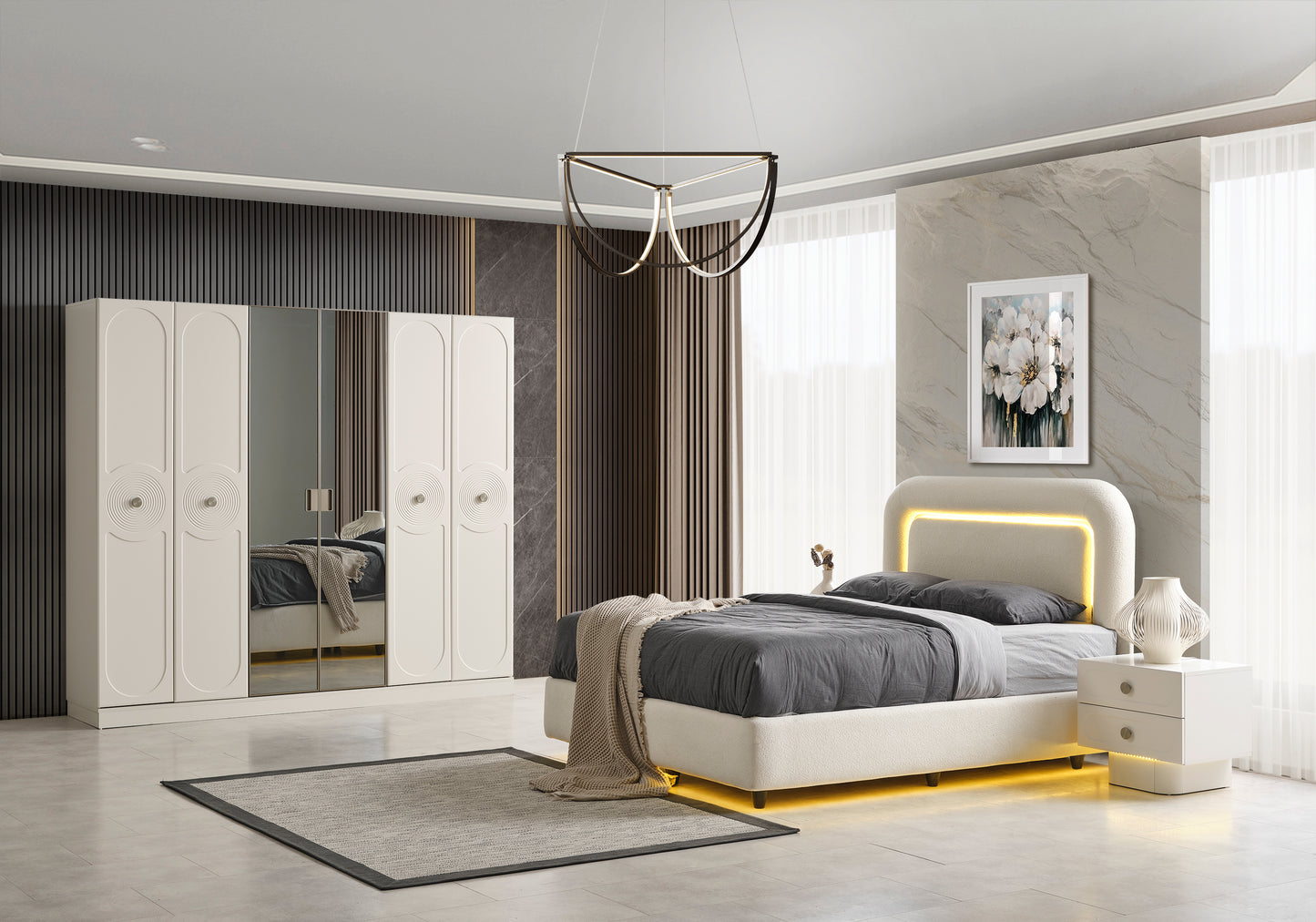 Classey Mobilya #HMST-KZ17 - Matisse Yatak Odası