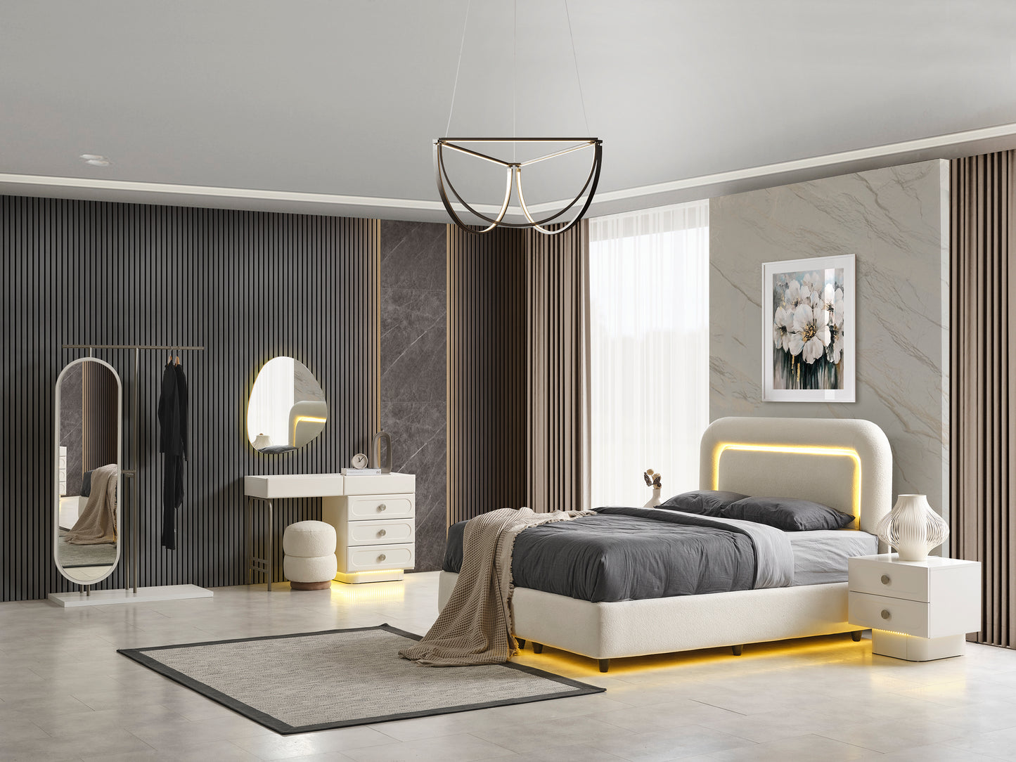 Classey Mobilya #HMST-KZ17 - Matisse Yatak Odası