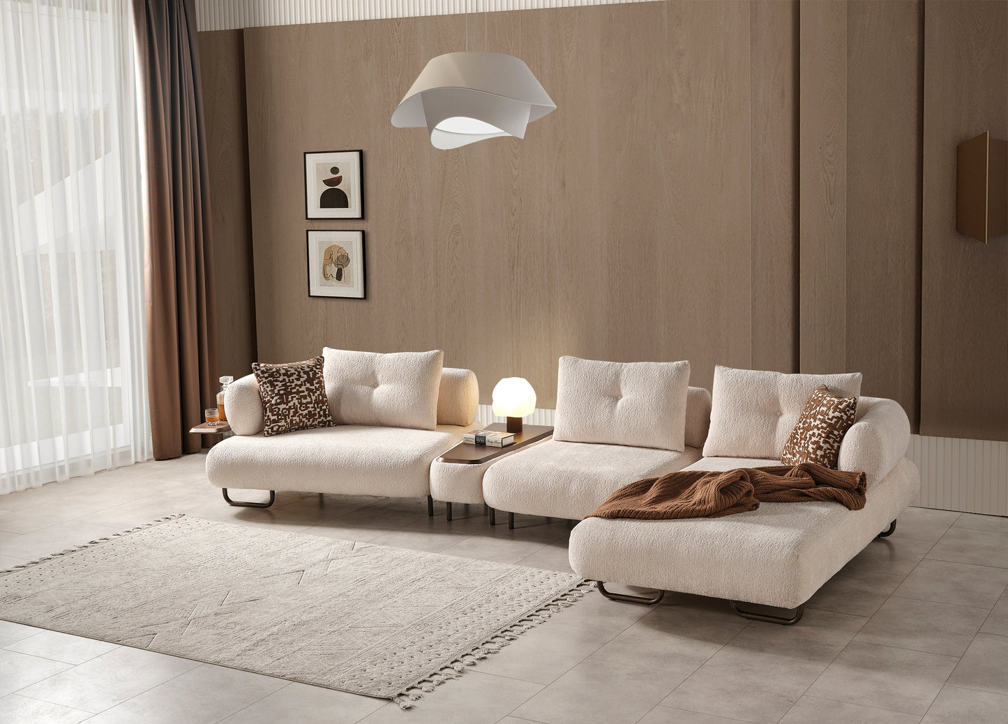 Classey Mobilya #ALKS27 - Nirvana Mini Kasasız Köşe Koltuk Takımı