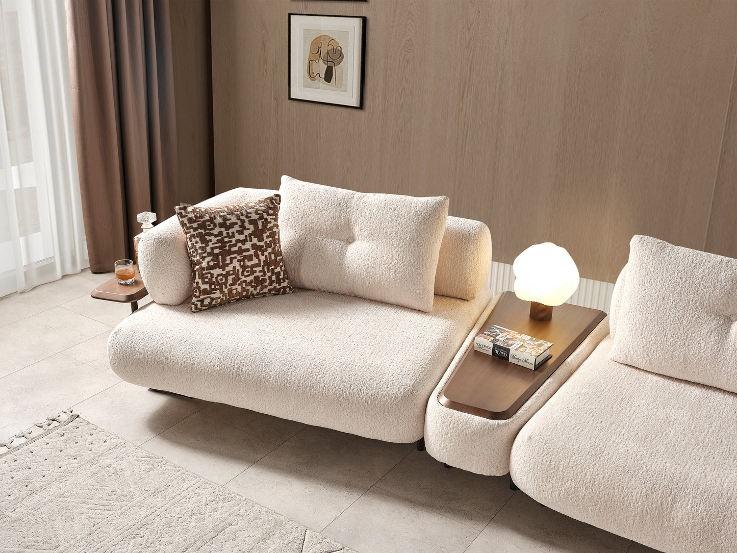 Classey Mobilya #ALKS27 - Nirvana Mini Kasasız Köşe Koltuk Takımı