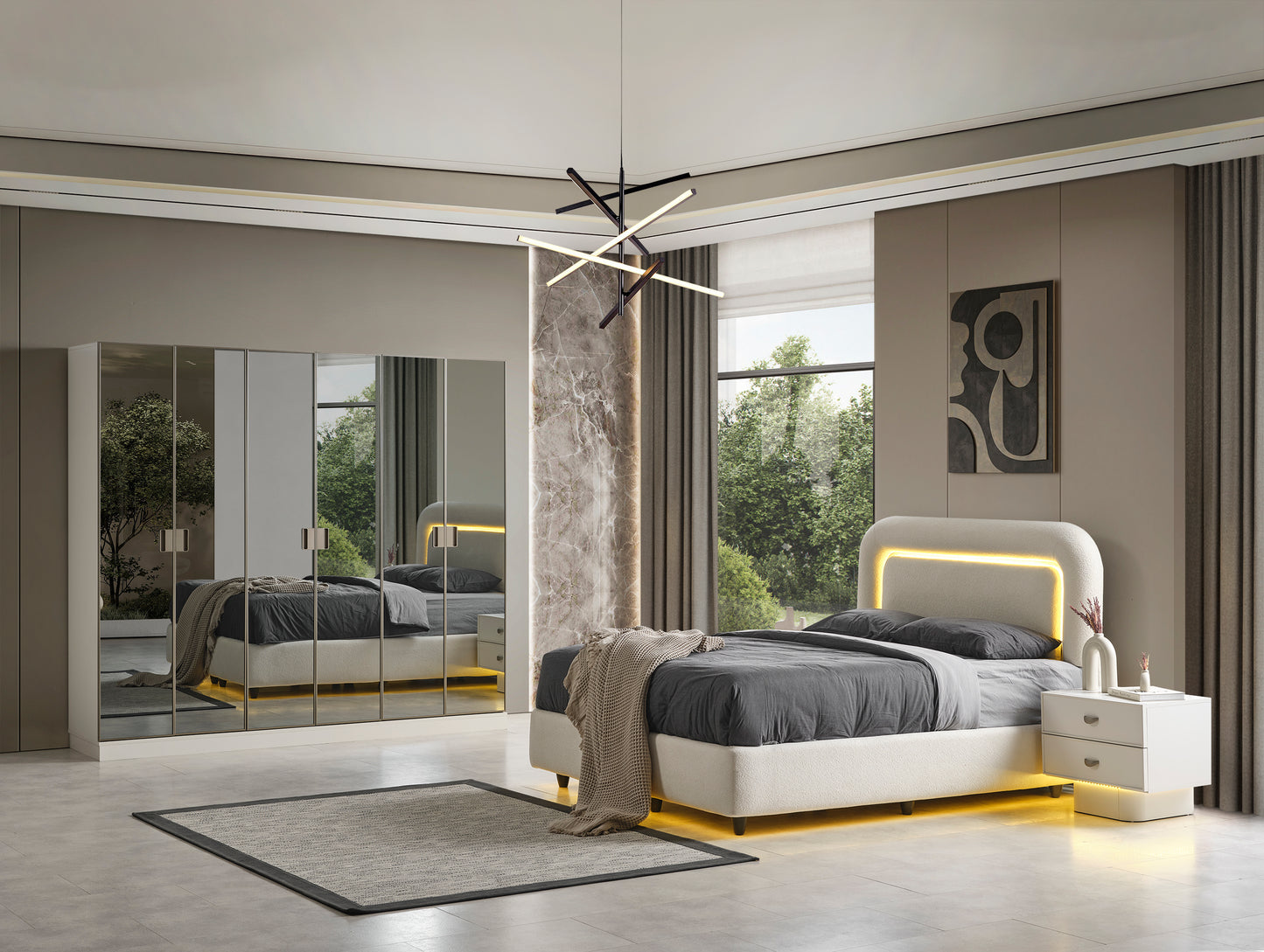 Classey Mobilya #HMST-KZ20 - Perla Yatak Odası