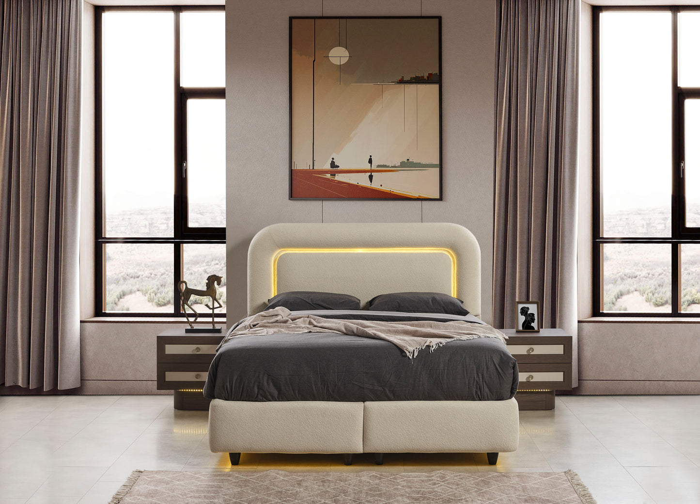 Classey Mobilya #HMST-KZ16 - Piero Yatak Odası