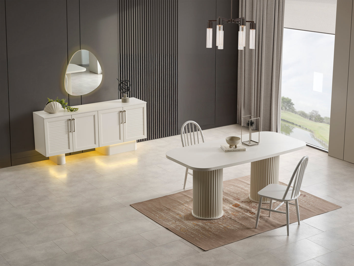 Classey Mobilya #HMST-KZ31 - Prada Yemek Odası