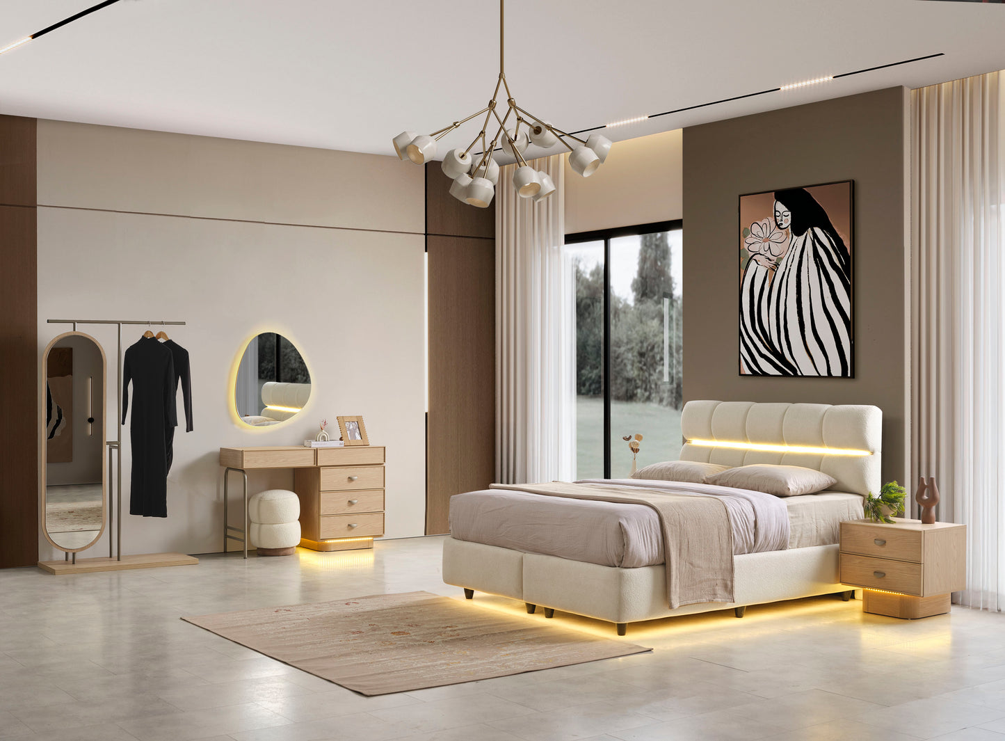 Classey Mobilya #HMST-KZ22 - Savana Yatak Odası