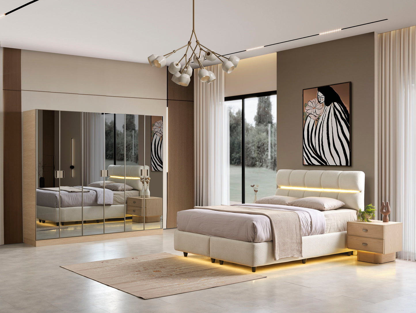 Classey Mobilya #HMST-KZ22 - Savana Yatak Odası