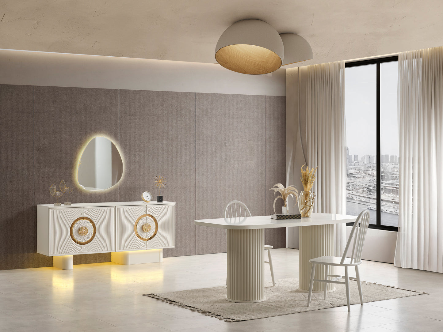 Classey Mobilya #HMST-KZ32 - Seramon Yemek Odası