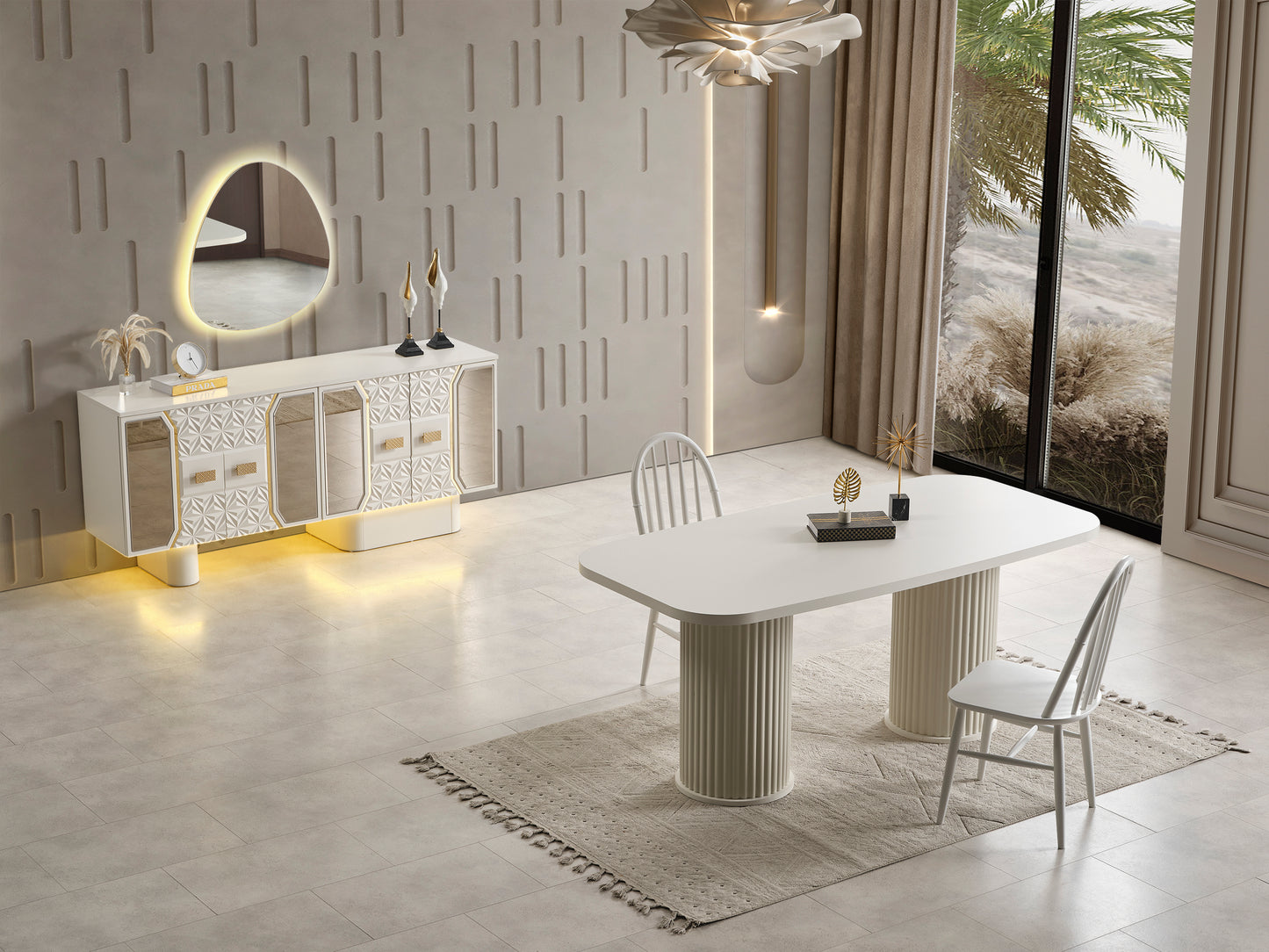 Classey Mobilya #HMST-KZ33 - Setra Yemek Odası