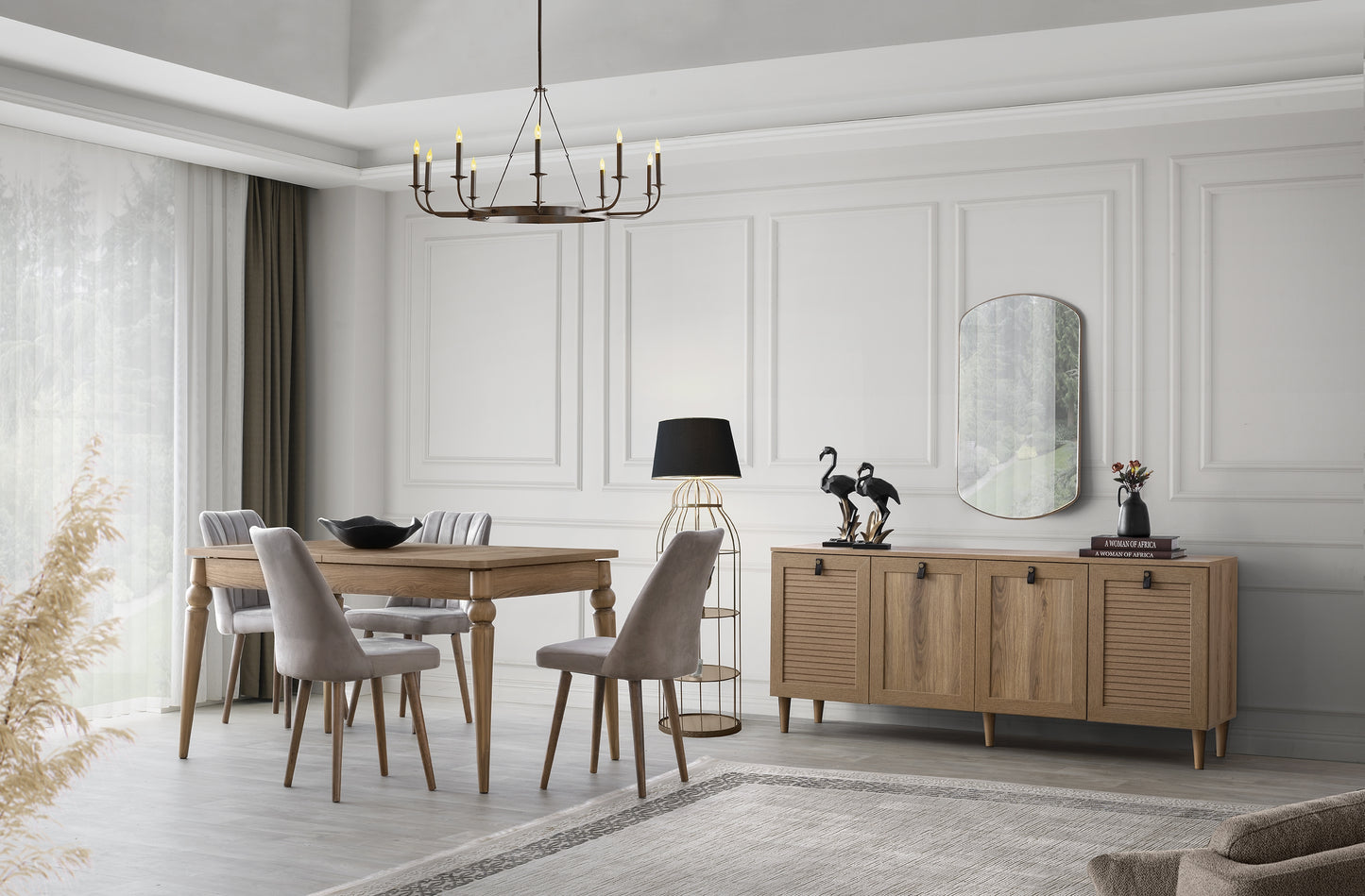 Classey Mobilya #HMST-AK05 - Beldibi Yemek Odası Takımı