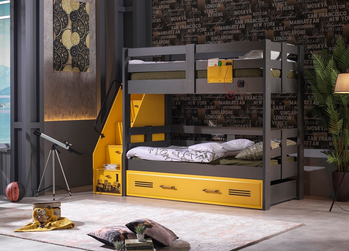 Classey Mobilya #EML19 - Tesla Sarı Genç Odası