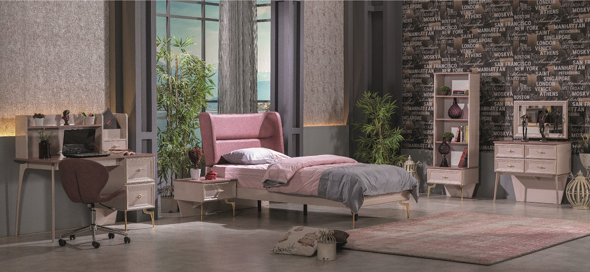 Classey Mobilya #EML23 - Zarif Pembe Genç Odası