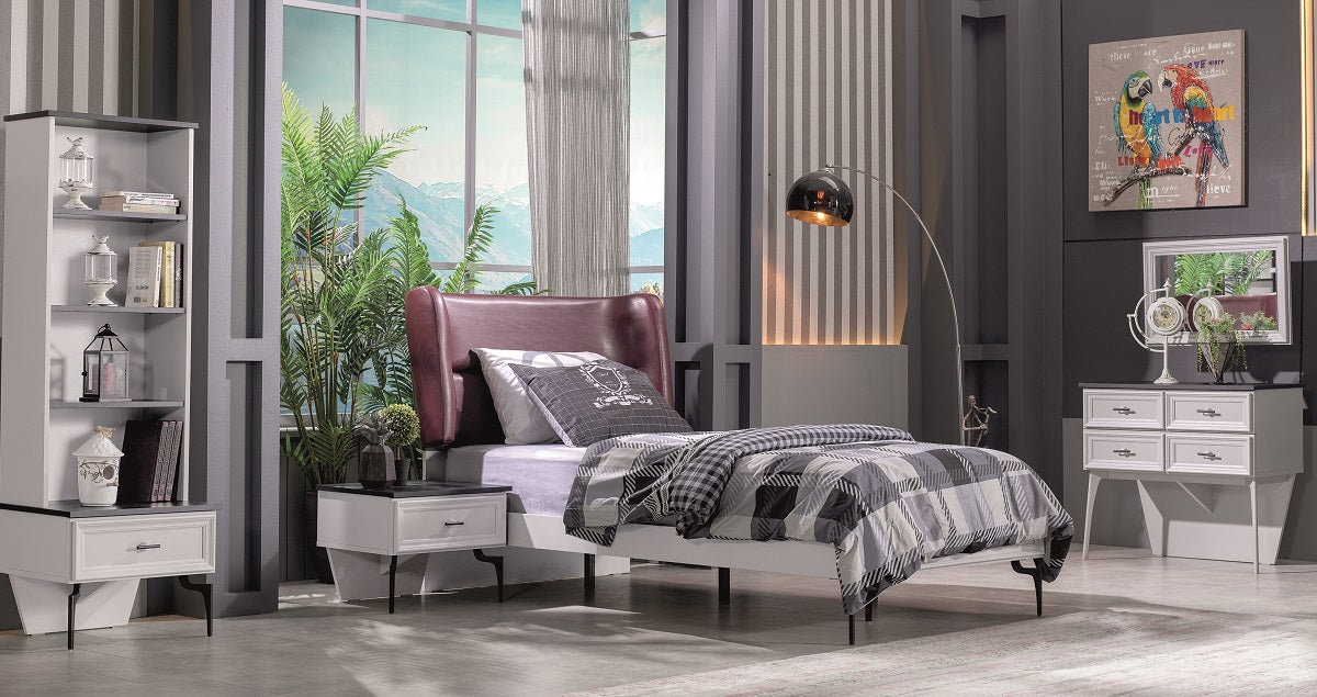 Classey Mobilya #EML22 - Zarif Gri Genç Odası