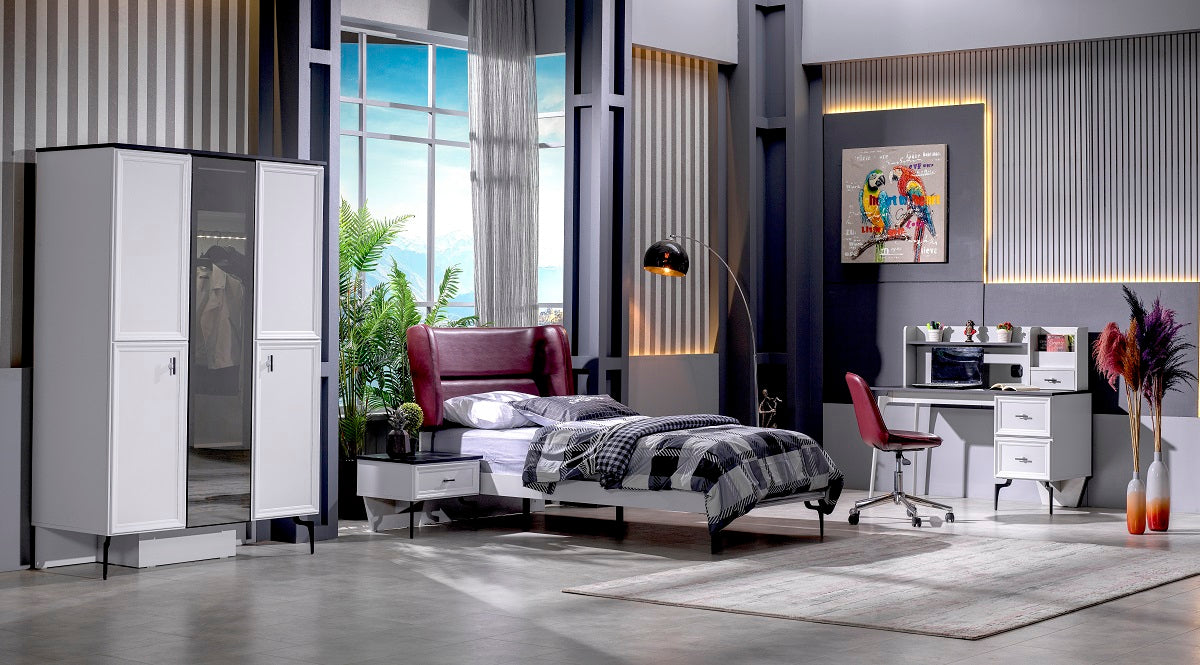 Classey Mobilya #EML22 - Zarif Gri Genç Odası